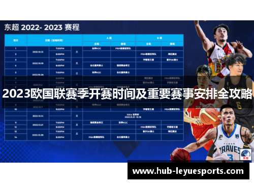 2023欧国联赛季开赛时间及重要赛事安排全攻略 2023欧国联赛季开赛时间及重要赛事安排全攻略